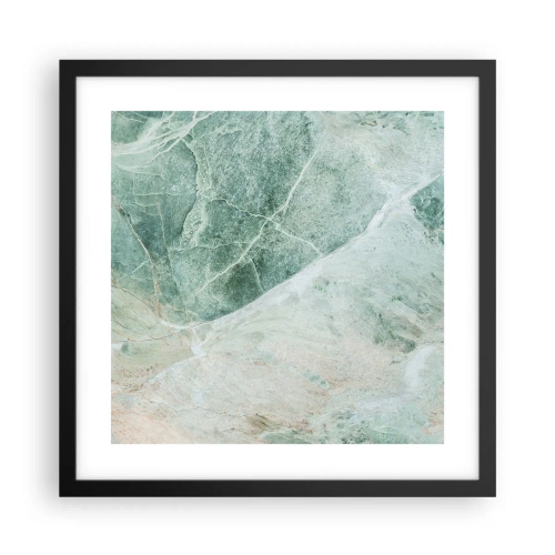 Pôster com moldura preta - A nobre frieza da pedra - 40x40 cm