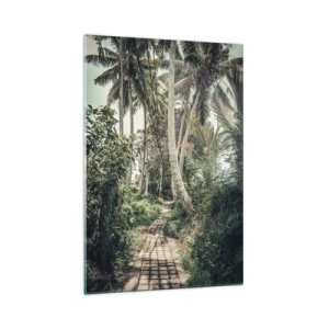 Quadro em vidro - Beco das palmeiras - 70x100 cm