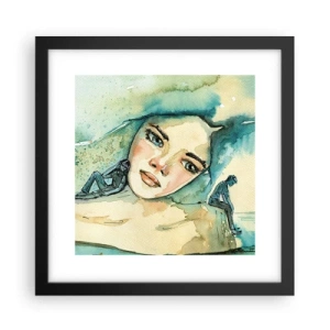 Pôster com moldura preta - Am I blue? - 30x30 cm