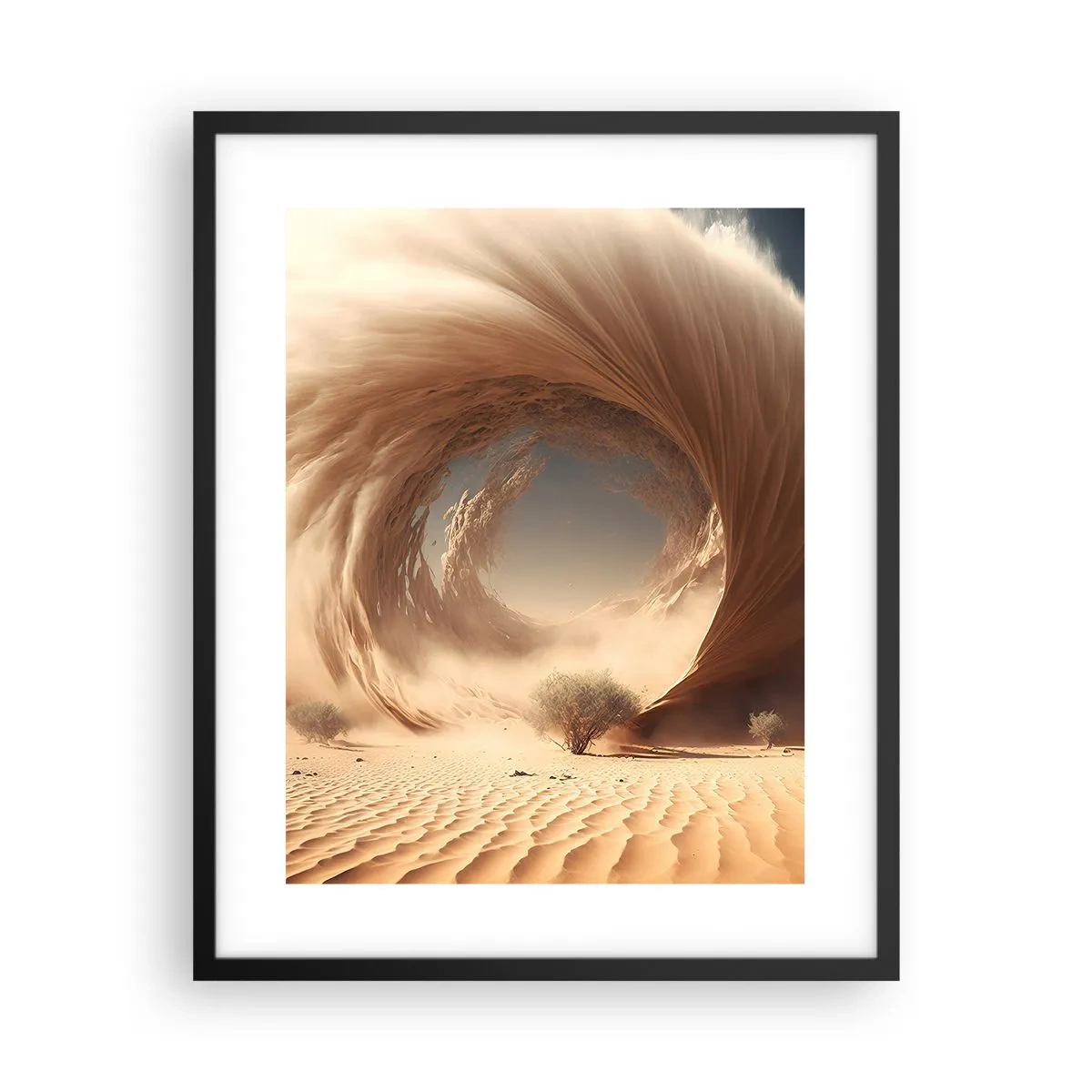 Pôster com moldura preta - Portal aberto - 40x50 cm