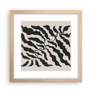 Pôster com moldura de carvalho claro - A natureza da praça - 30x30 cm