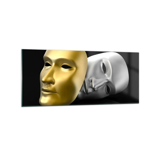 Quadro em vidro - A vida é um teatro - 120x50 cm