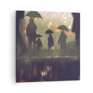 Quadro em tela - Da perspectiva de uma gota de chuva - 60x60 cm