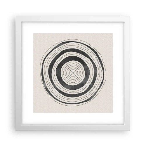 Pôster em moldura branca - Importante é o que há no caminho - 30x30 cm