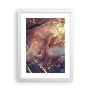 Pôster em moldura branca - Matéria e espírito - 30x40 cm