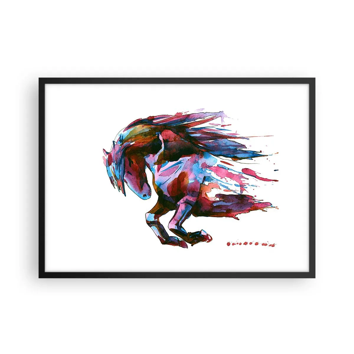 Pôster com moldura preta - Em êxtase - 70x50 cm