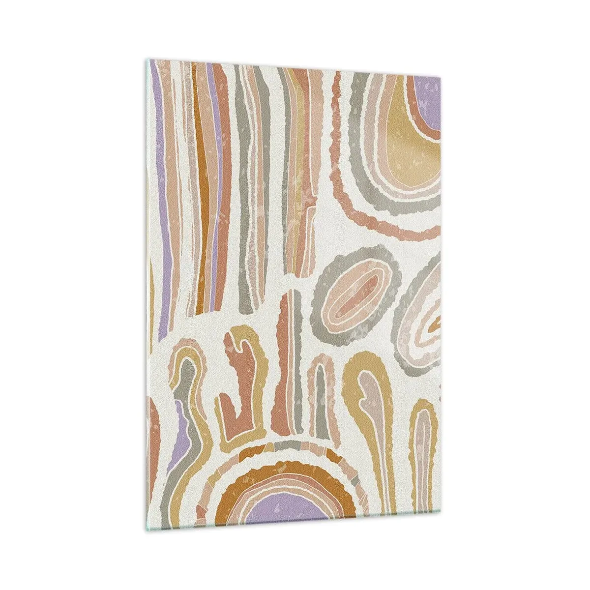 Quadro em vidro - Secções transversais coloridas - 50x70 cm