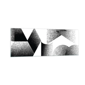 Quadro em vidro - Ângulos e ovais - 140x50 cm