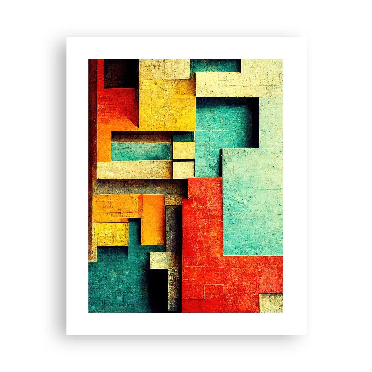 Pôster - Festival de ângulos vivos - 40x50 cm