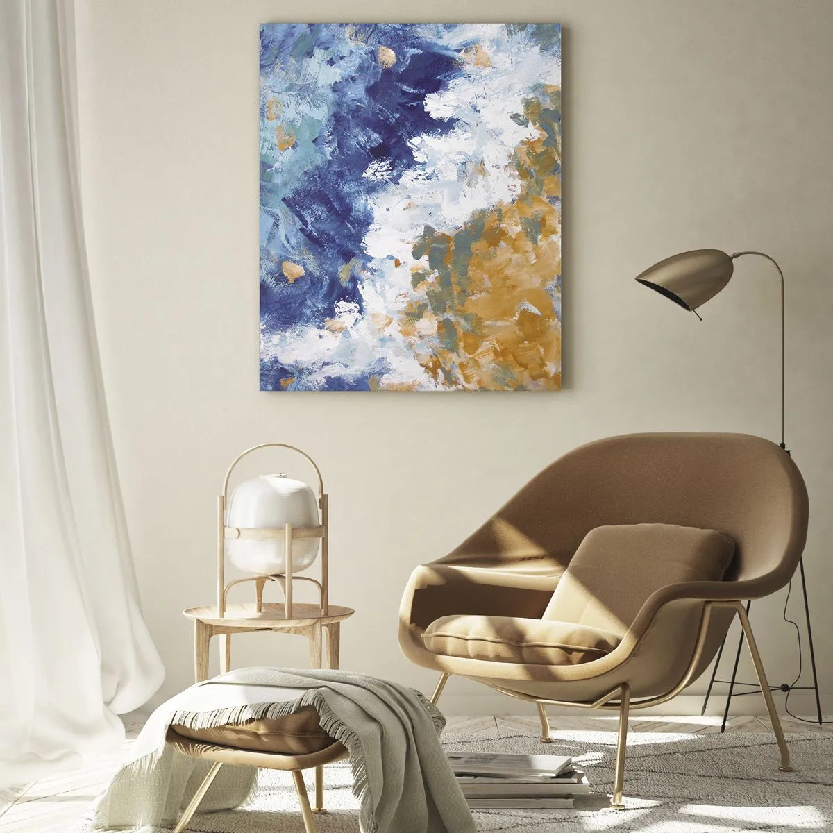 Quadro em vidro - Dança dos elementos - 50x70 cm