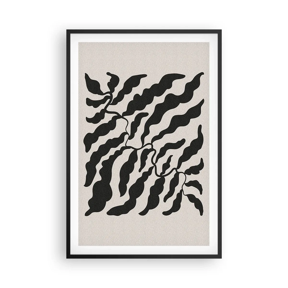 Pôster com moldura preta - A natureza da praça - 61x91 cm