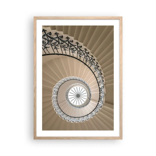 Pôster com moldura de carvalho claro - Dentro da casca - 50x70 cm