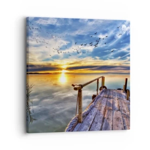 Quadro em tela - O vento descansa - 30x30 cm