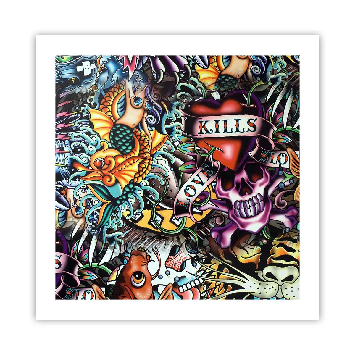 Pôster - O sonho do tatuador - 50x50 cm