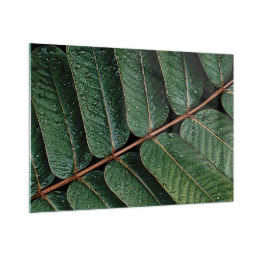 Quadro em vidro - Num ritmo verde - 100x70 cm
