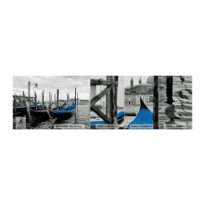 Amostra de papel de parede Premium Sand - Veneza pensativa - Cidade, Veneza, Itália - 100x30 cm