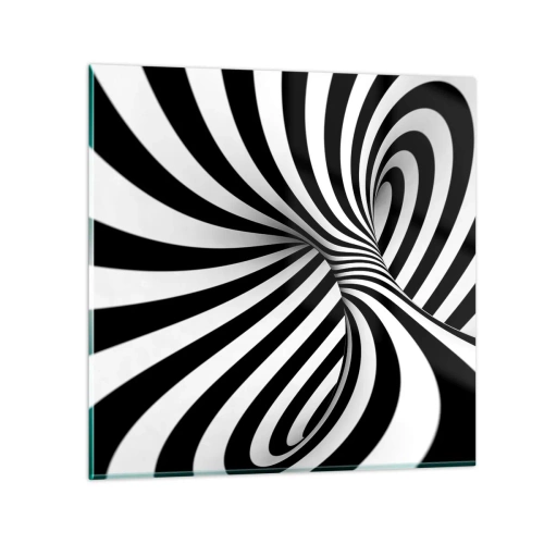 Quadro em vidro - Composição: espaço dançante - 40x40 cm