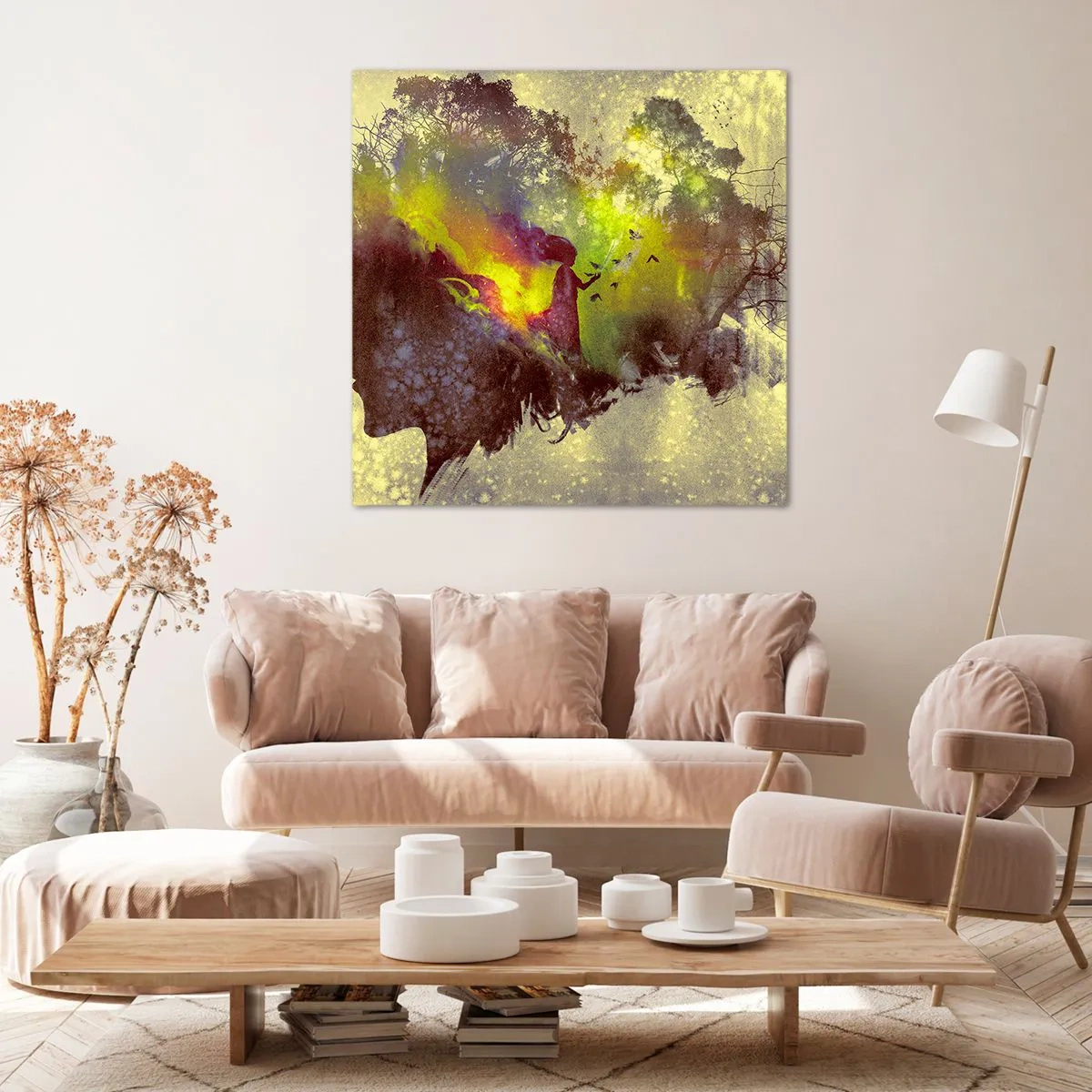 Quadro em tela - Mãe Natureza - 30x30 cm
