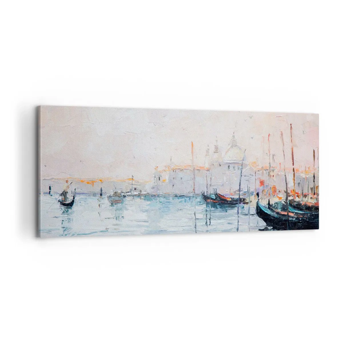 Quadro em tela - Além da água, atrás do nevoeiro - 100x40 cm