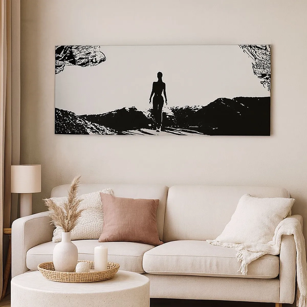 Quadro em tela - Novo visual - 100x40 cm