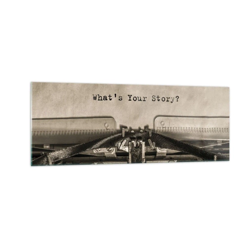 Quadro em vidro - Conta-me - 140x50 cm