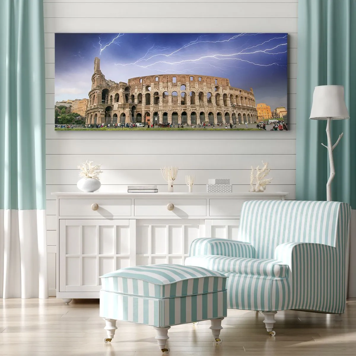 Quadro em tela - Arena de combate - 120x50 cm