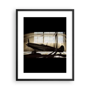 Pôster com moldura preta - Descanso do guerreiro - 40x50 cm