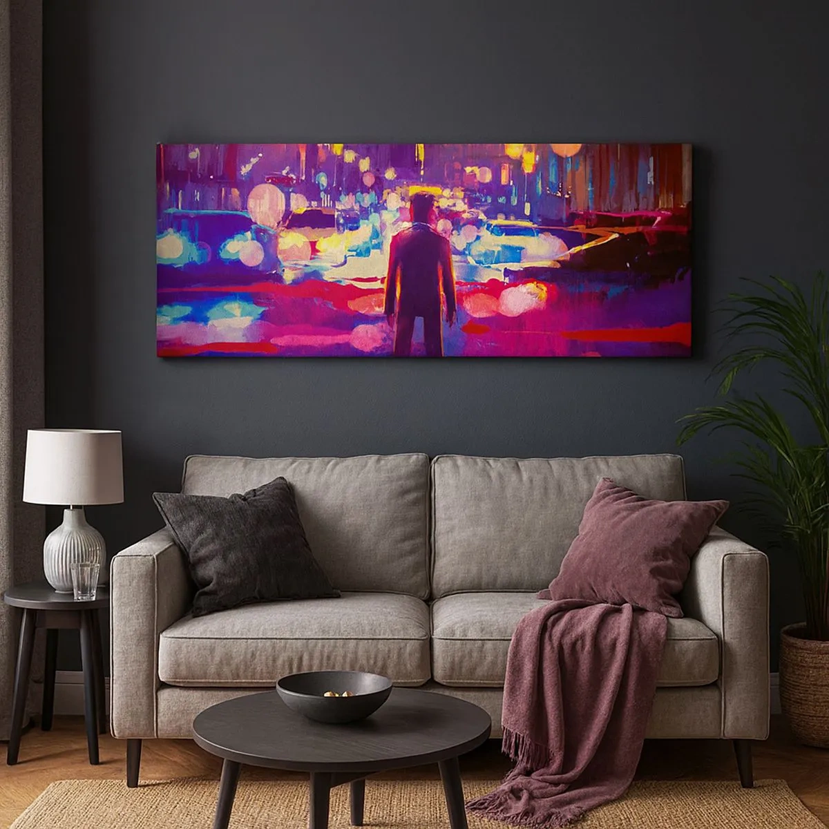 Quadro em tela - Imerso na luz - 100x40 cm