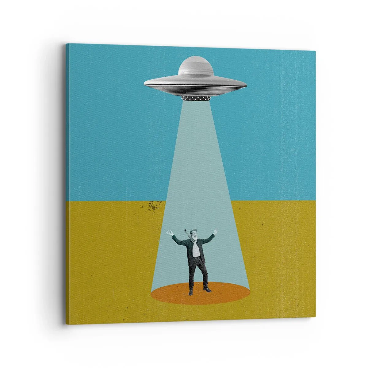 Quadro em tela - Encontro próximo - 70x70 cm