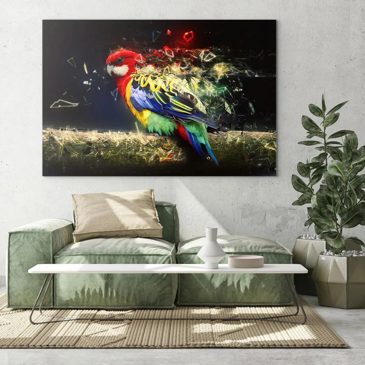 Quadro em vidro - O mensageiro do Brilho - 120x80 cm