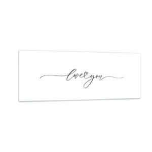 Quadro em vidro - Preto e branco - 140x50 cm