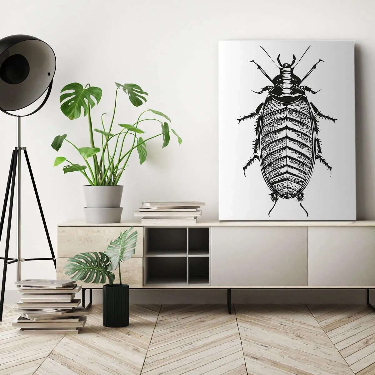 Quadro em tela - Que exemplo! - 50x70 cm