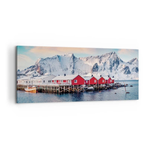 Quadro em tela - Refpugio do Norte - 100x40 cm