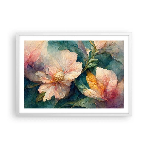 Pôster em moldura branca - Apenas sutileza - 70x50 cm