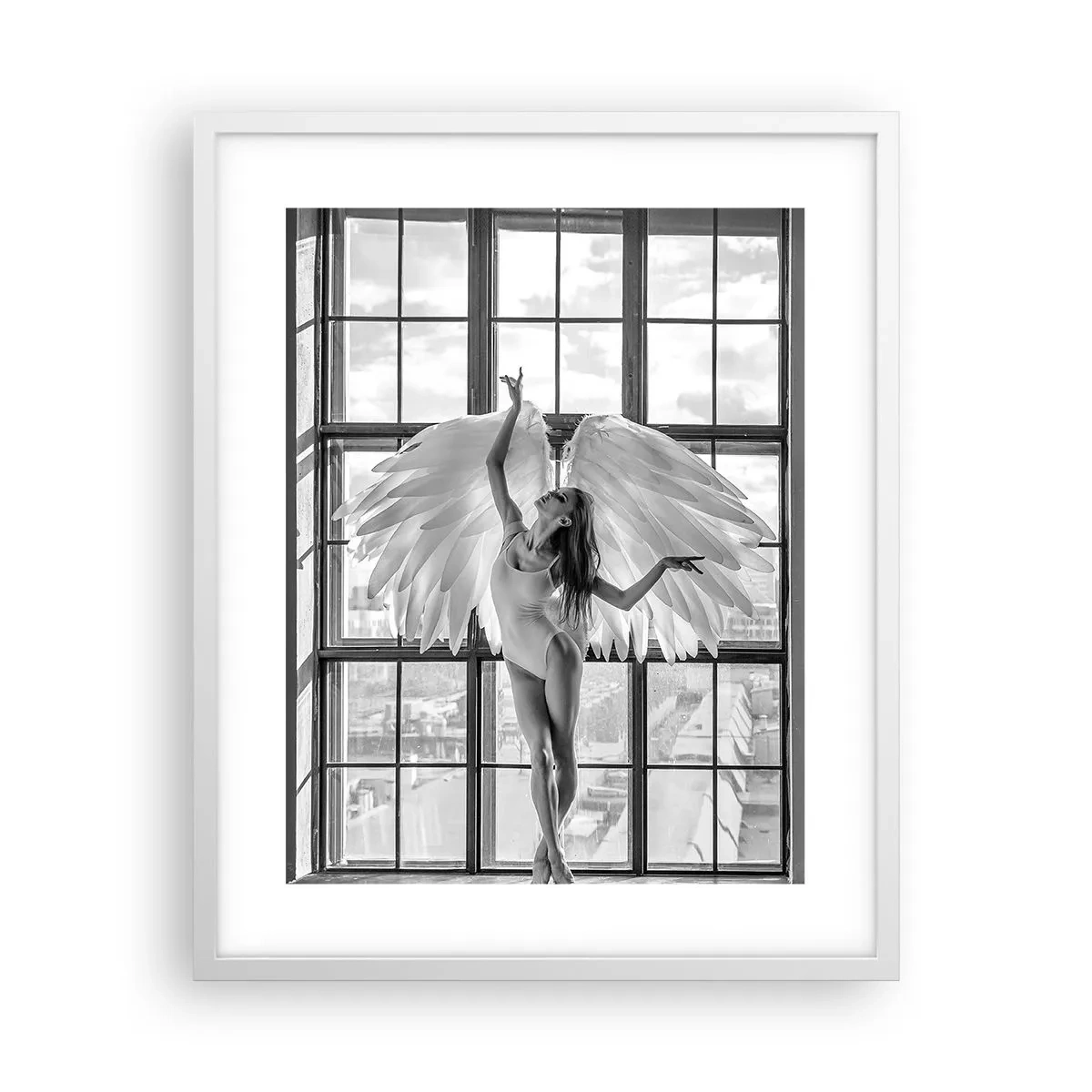 Pôster em moldura branca - Cidade dos Anjos? - 40x50 cm