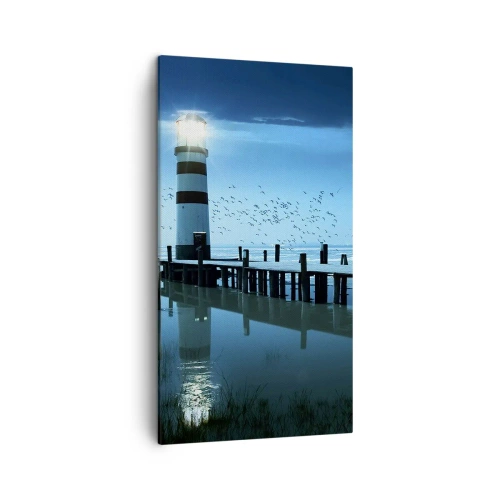 Quadro em tela - E não se teme o escuro - 45x80 cm