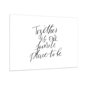 Quadro em vidro - Também sente isso? - 100x70 cm