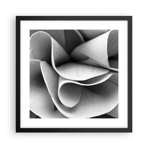 Pôster com moldura preta - Acontece no espaço - 40x40 cm