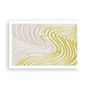 Pôster - Uma composição com uma curvatura suave - 91x61 cm