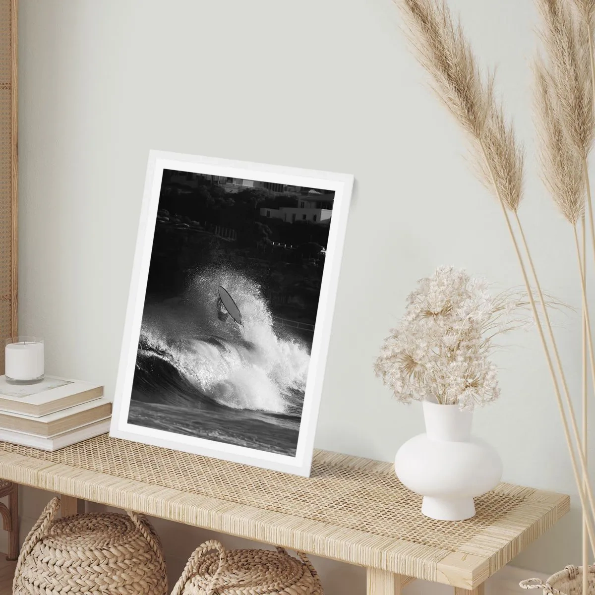 Pôster em moldura branca - Desafio aceito! - 30x40 cm