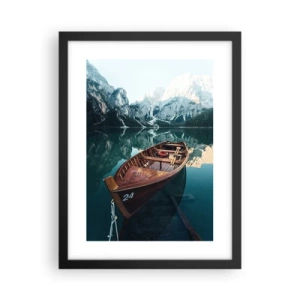 Pôster com moldura preta - Como em vidro pintado - 30x40 cm