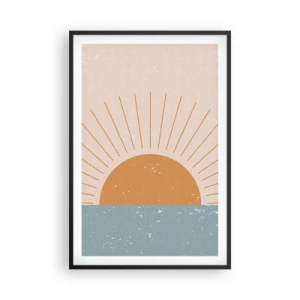 Pôster com moldura preta - Um milagre diário - 61x91 cm