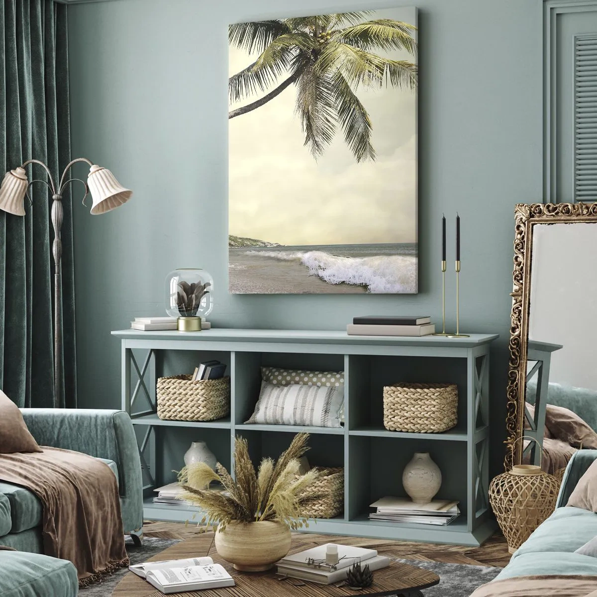 Quadro em tela - Sonho tropical - 65x120 cm