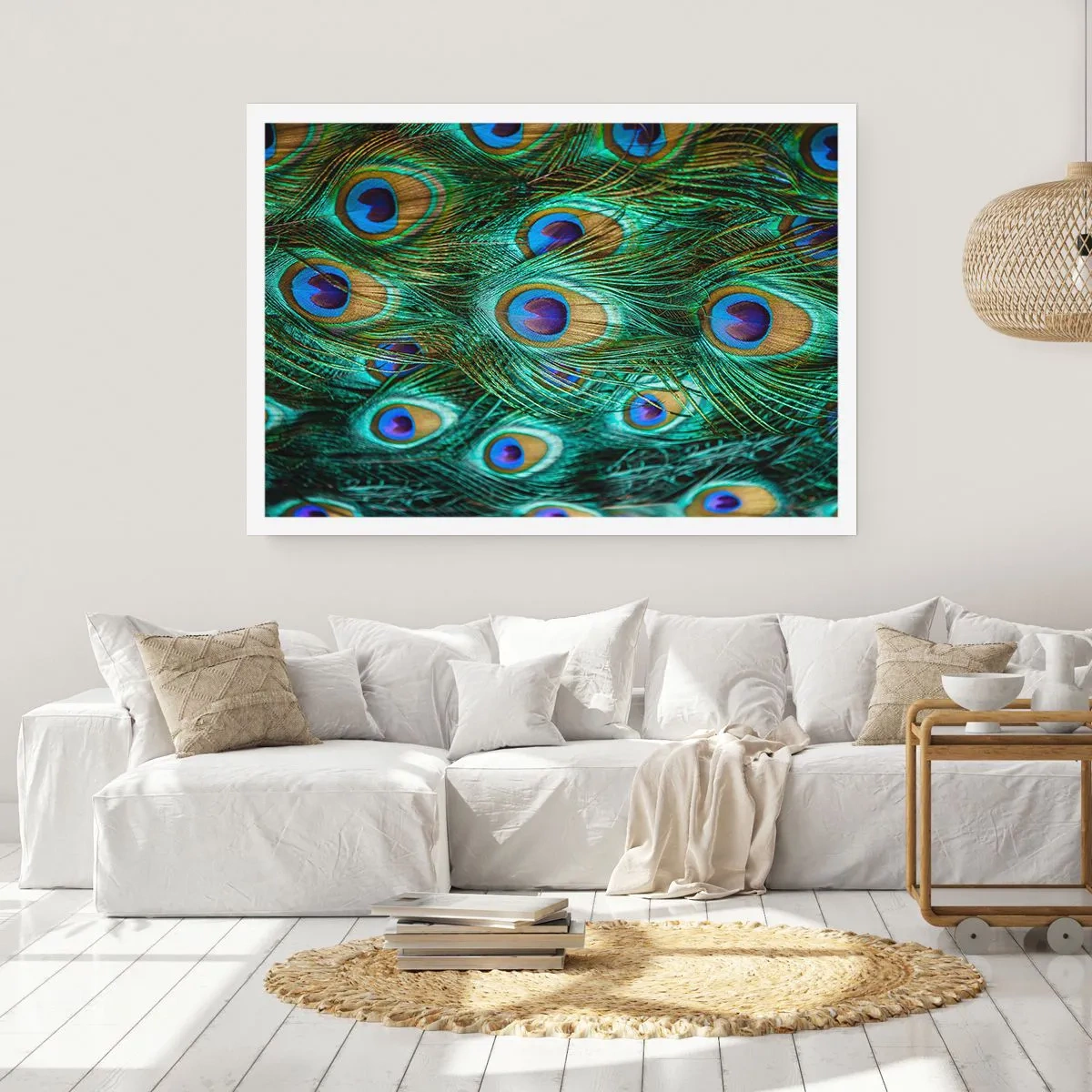 Pôster - Um olhar de pavão - 100x70 cm