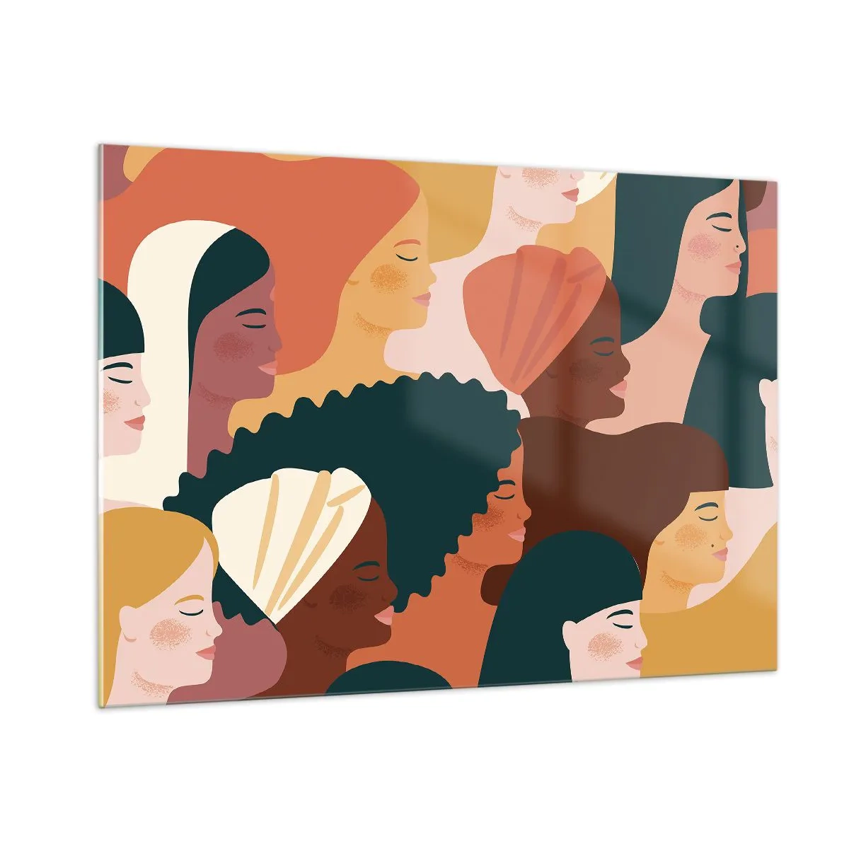 Quadro em vidro - Apenas feminilidade - 100x70 cm