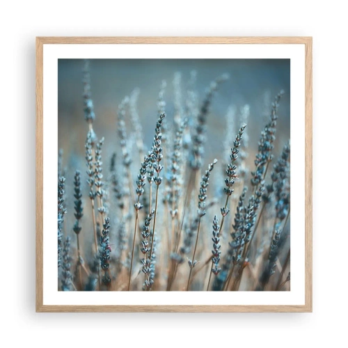 Pôster com moldura de carvalho claro - Prado perfumado - 60x60 cm