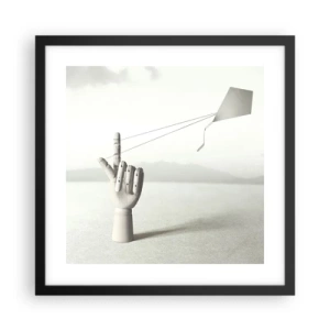 Pôster com moldura preta - Prova de força - 40x40 cm