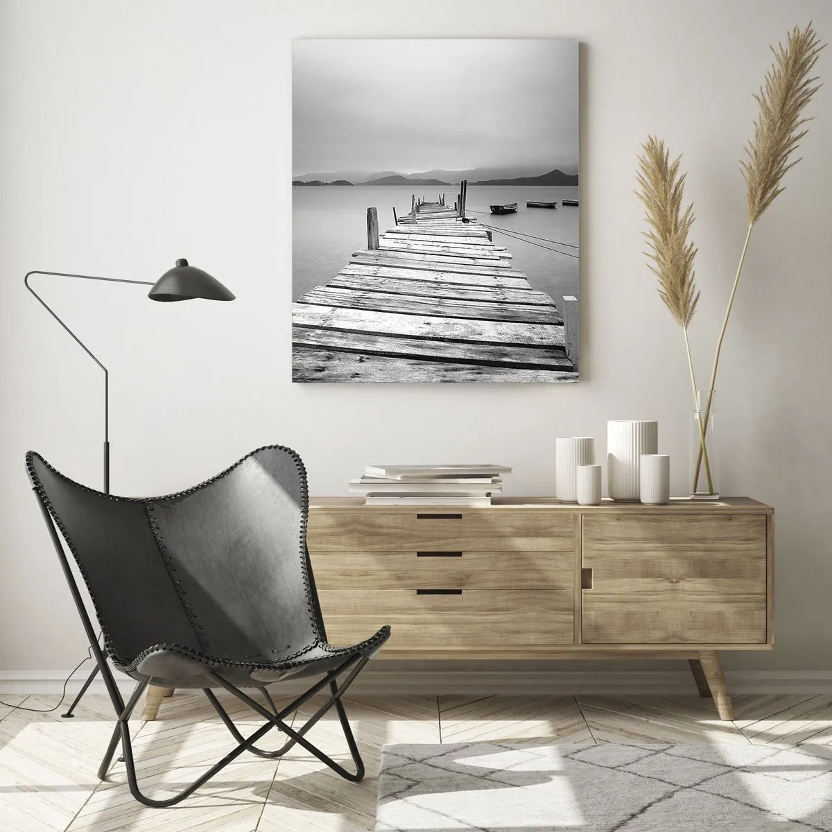 Quadro em vidro - Além das montanhas, além dos mares - 50x70 cm