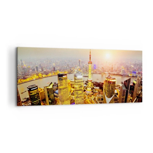 Quadro em tela - Sonho asiático - 100x40 cm