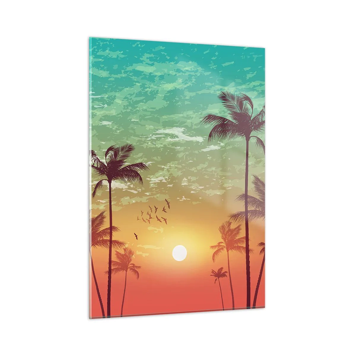 Quadro em vidro - Climas tropicais - 50x70 cm